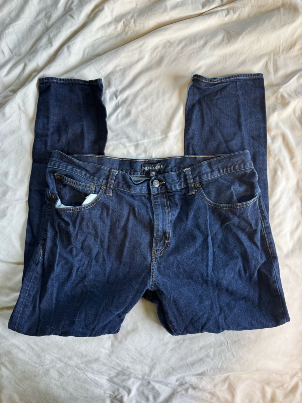 JCrew Mercantile 36x30 Men’s Dark Blue Jeans
